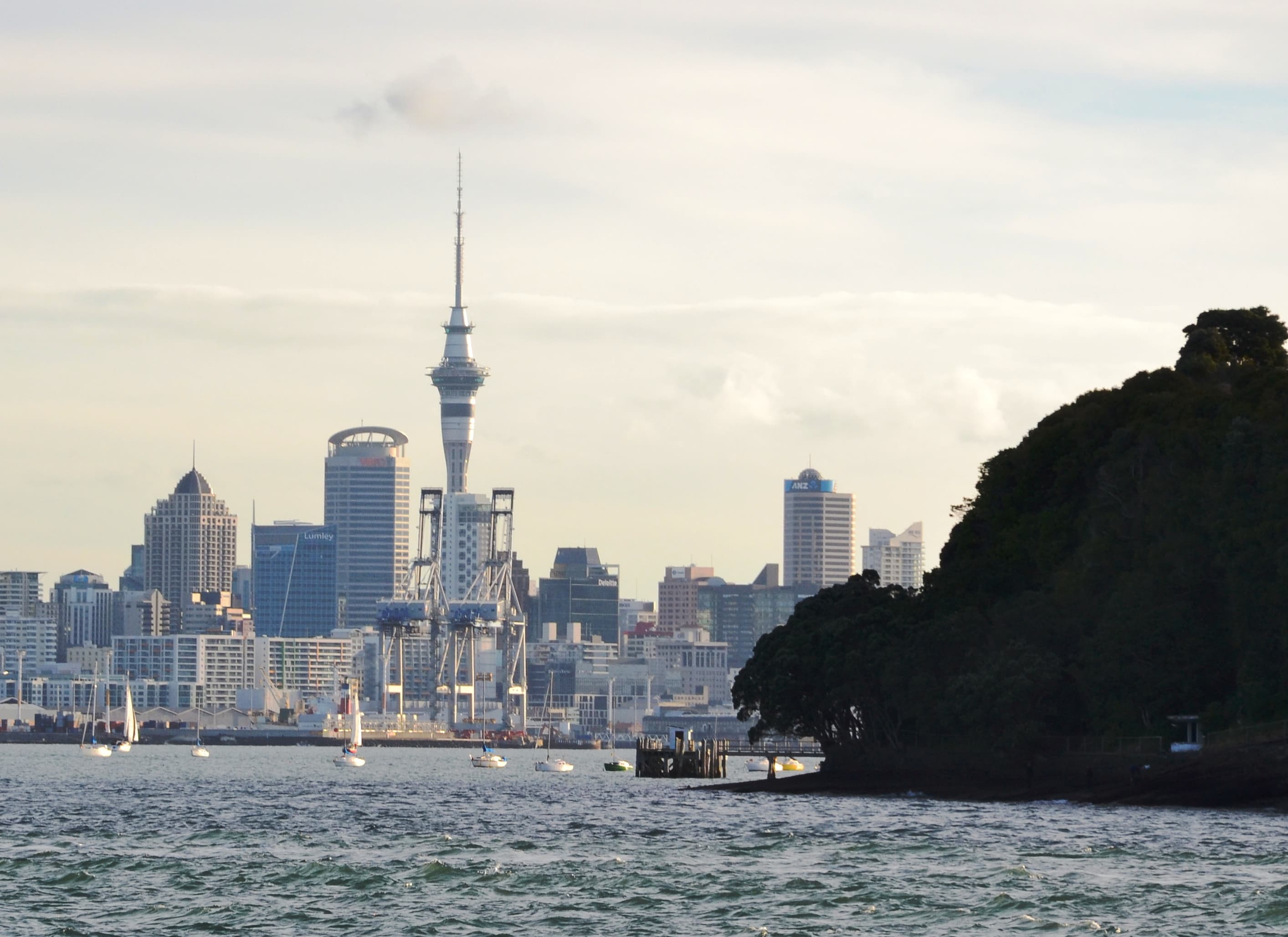 Auckland skyline in Auckland, New Zealand