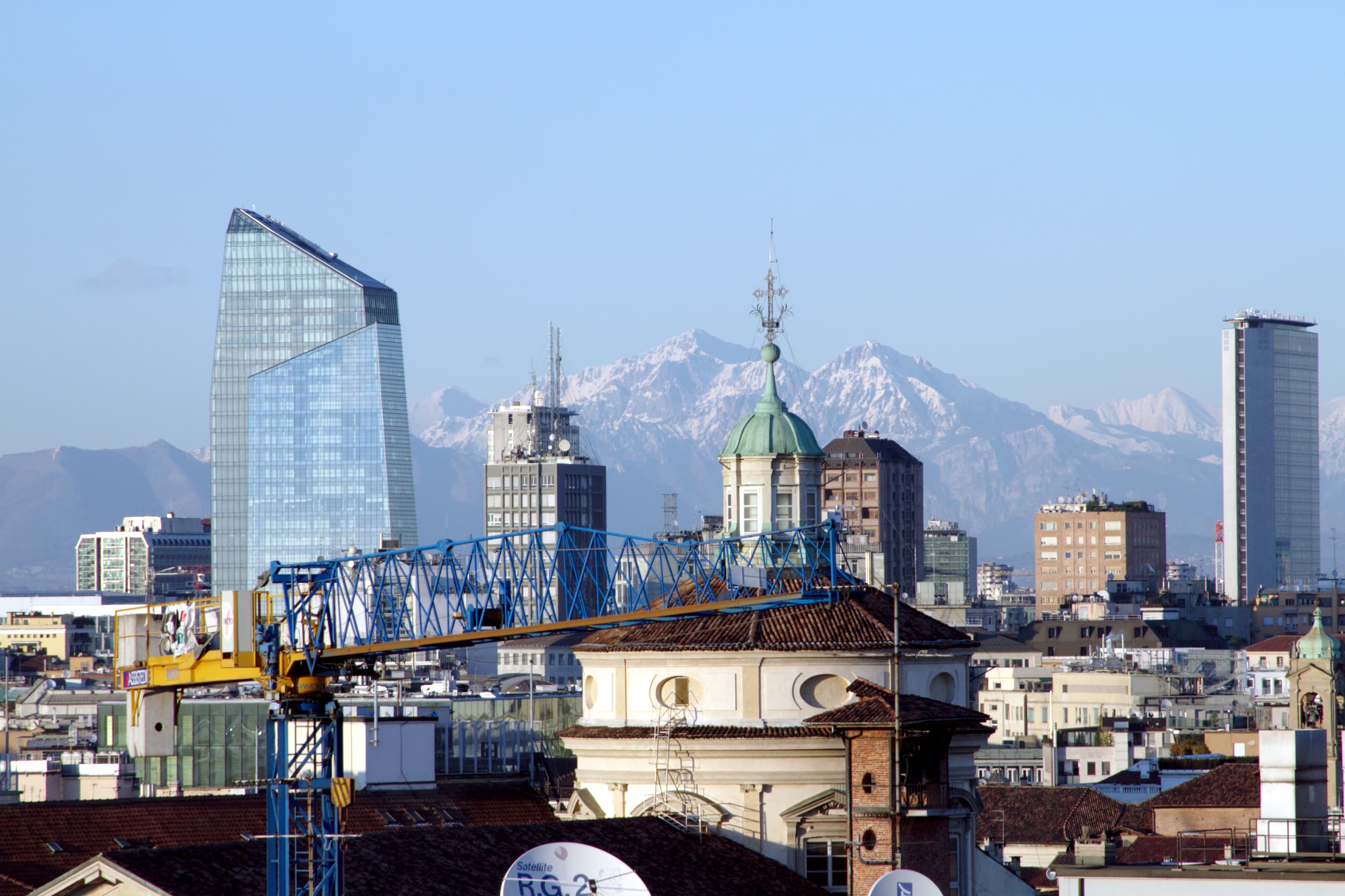 Milan from the Duomo - Milan 2014 in Milan, Italy