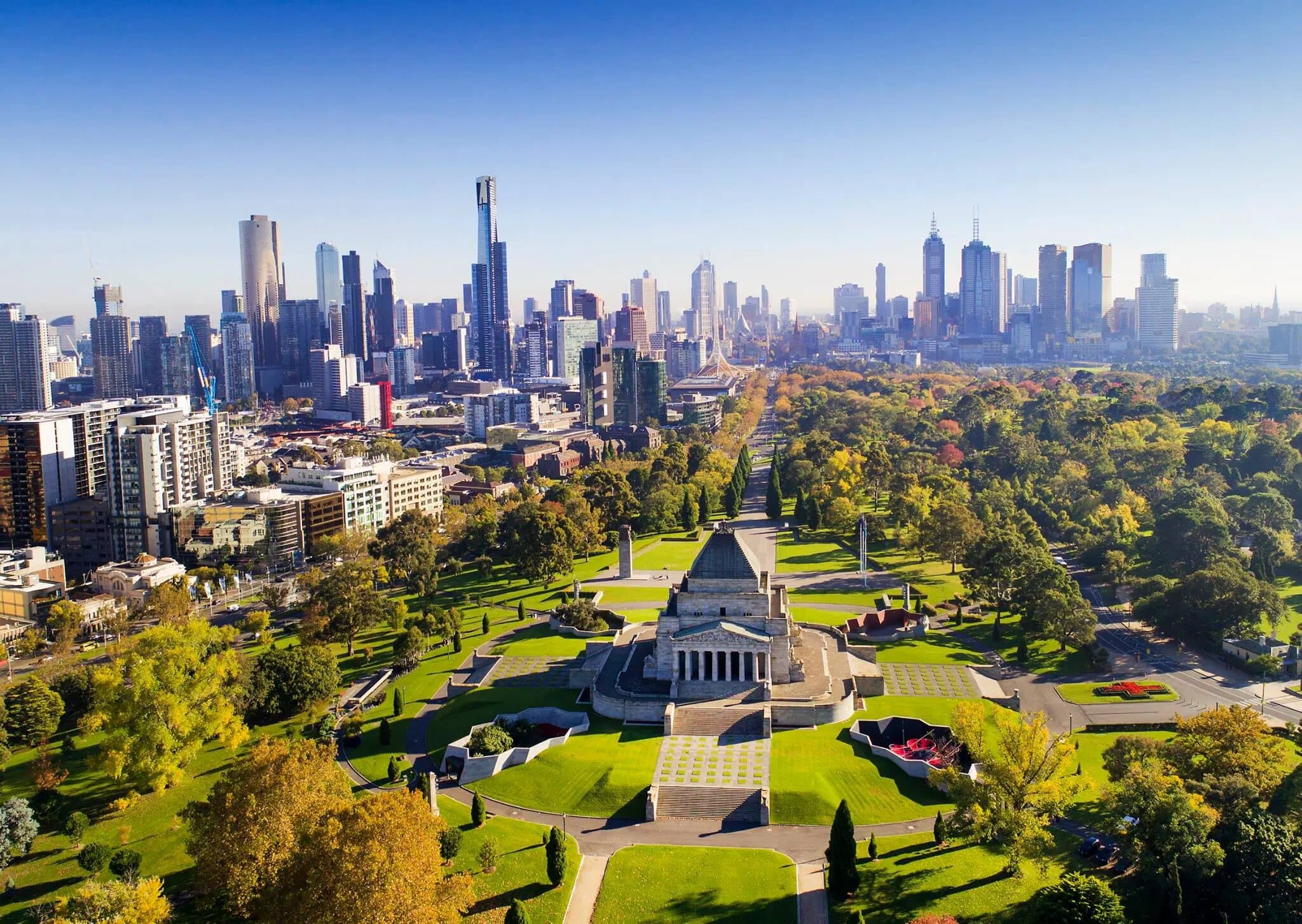 Melbourne skyline sor in Melbourne, Australia