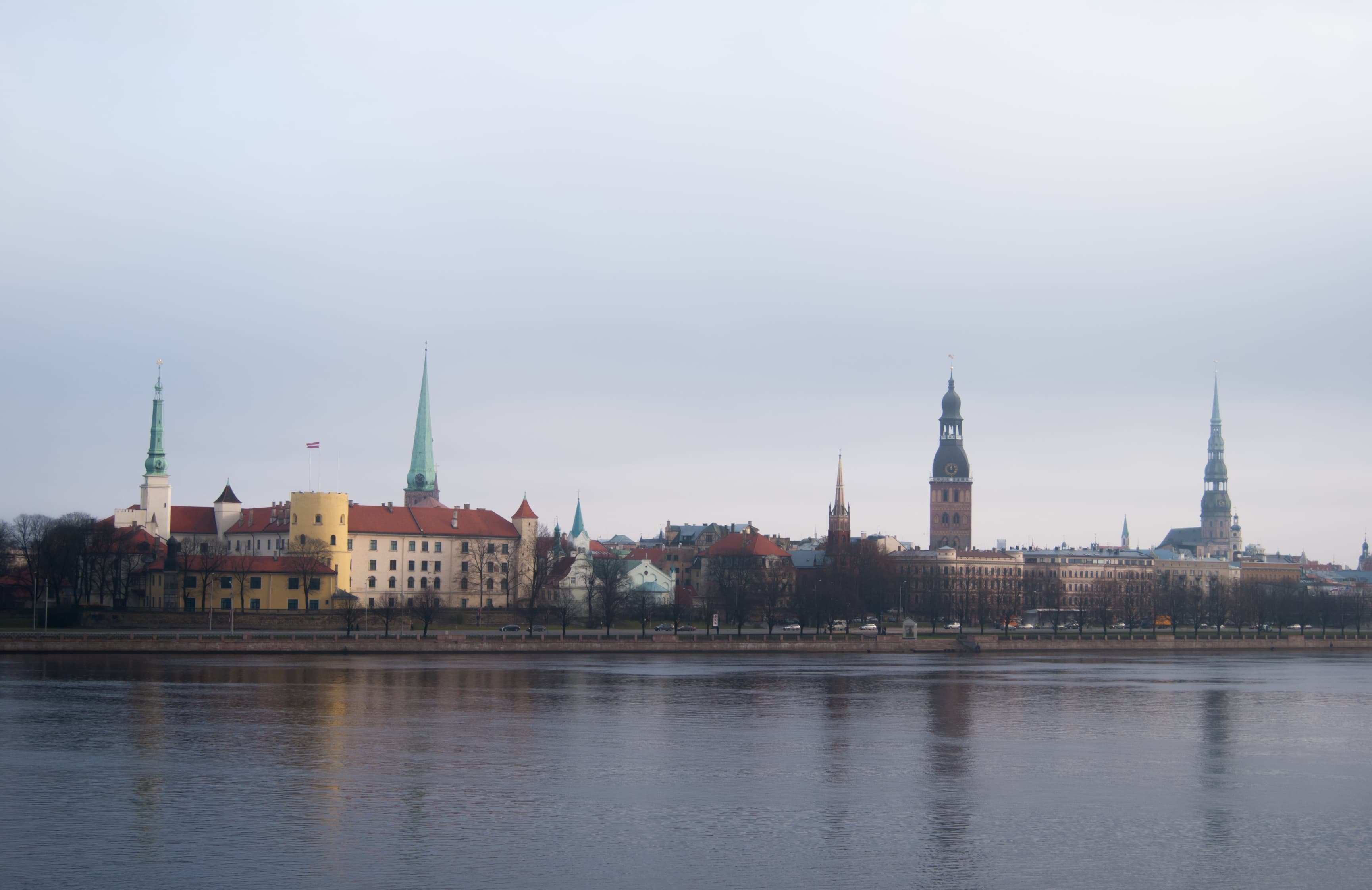 Rigas skyline in Riga, Latvia