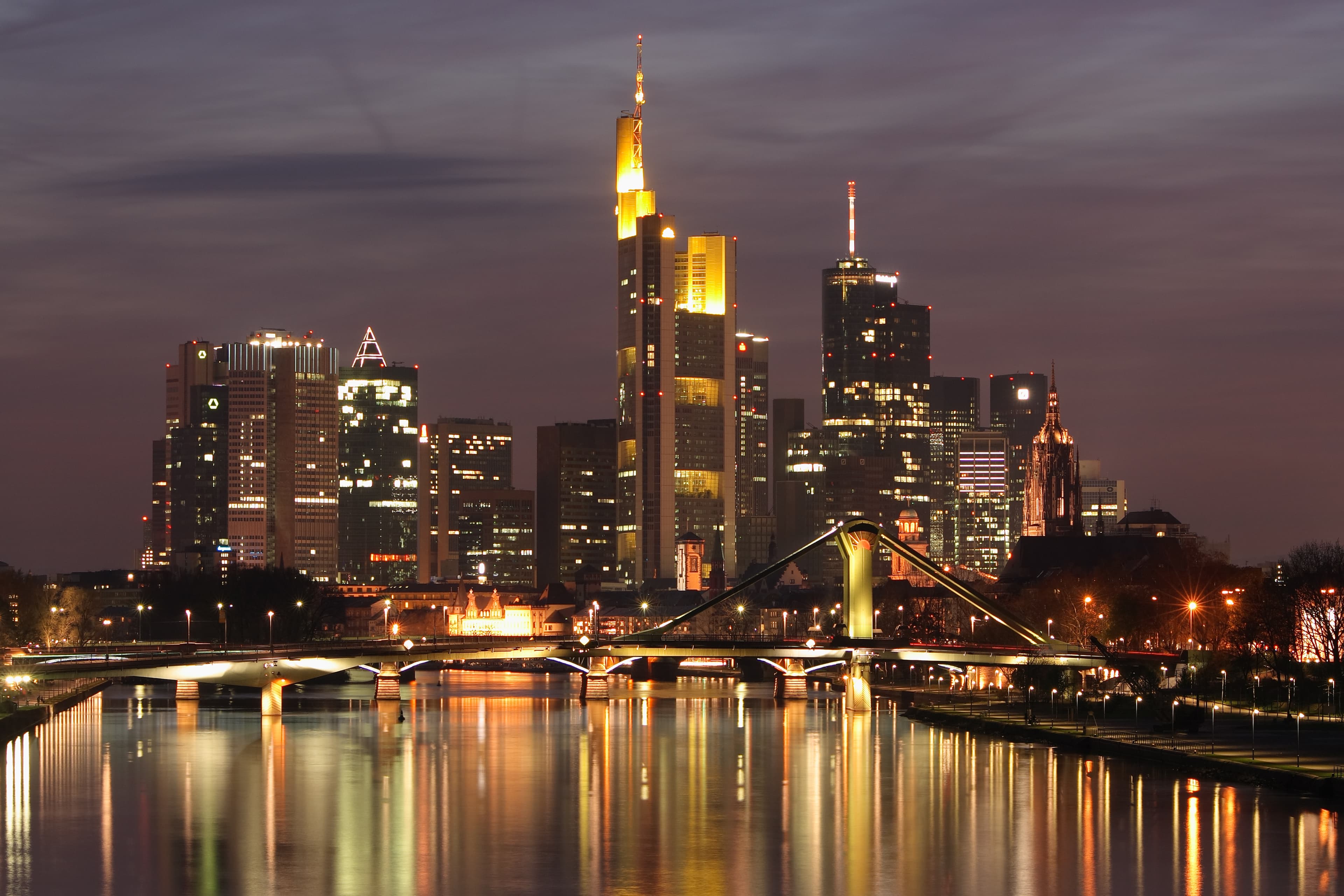 Skyline Frankfurt am Main in Frankfurt, Germany