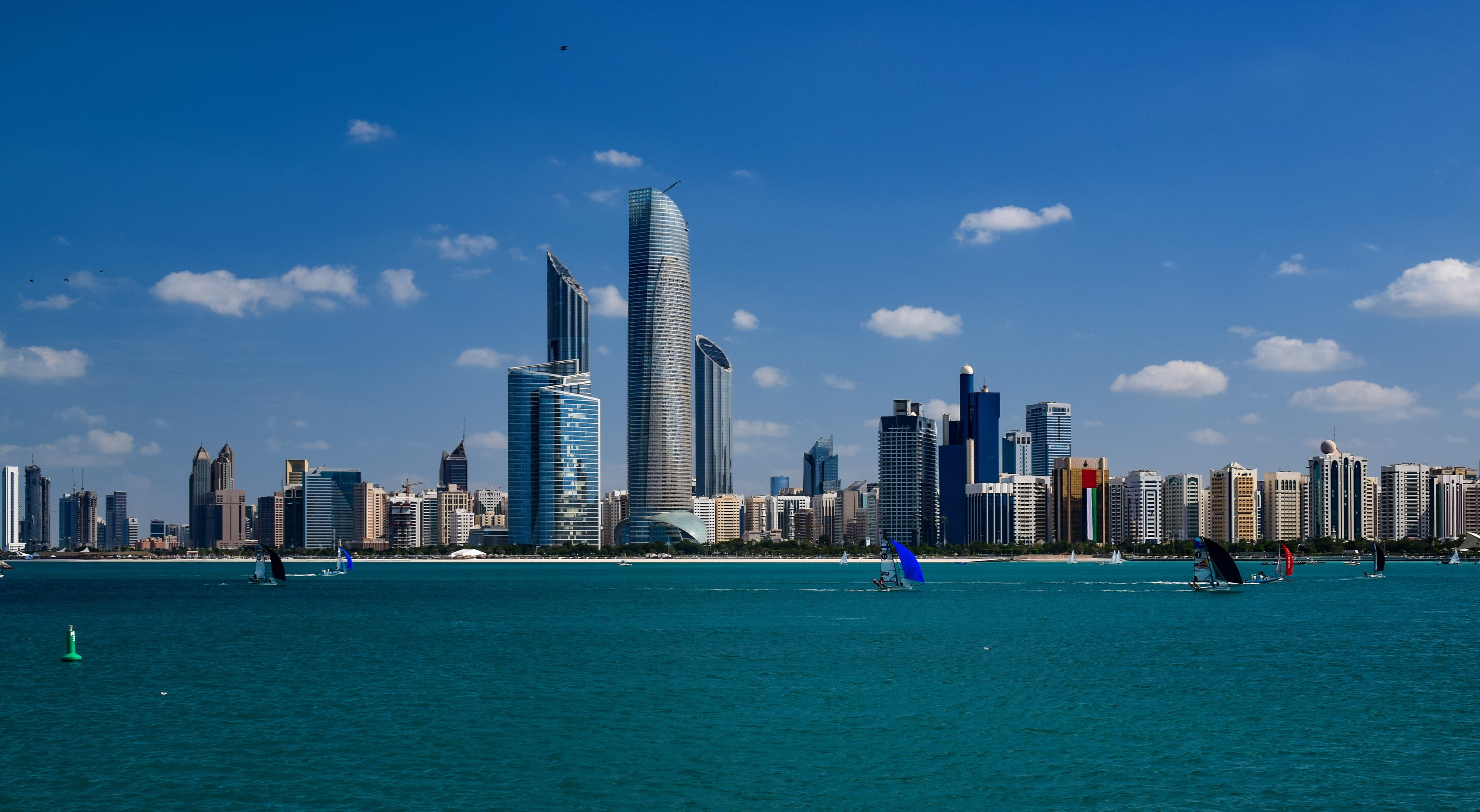 Abu dhabi skylines 2014 in Abu Dhabi, United Arab Emirates