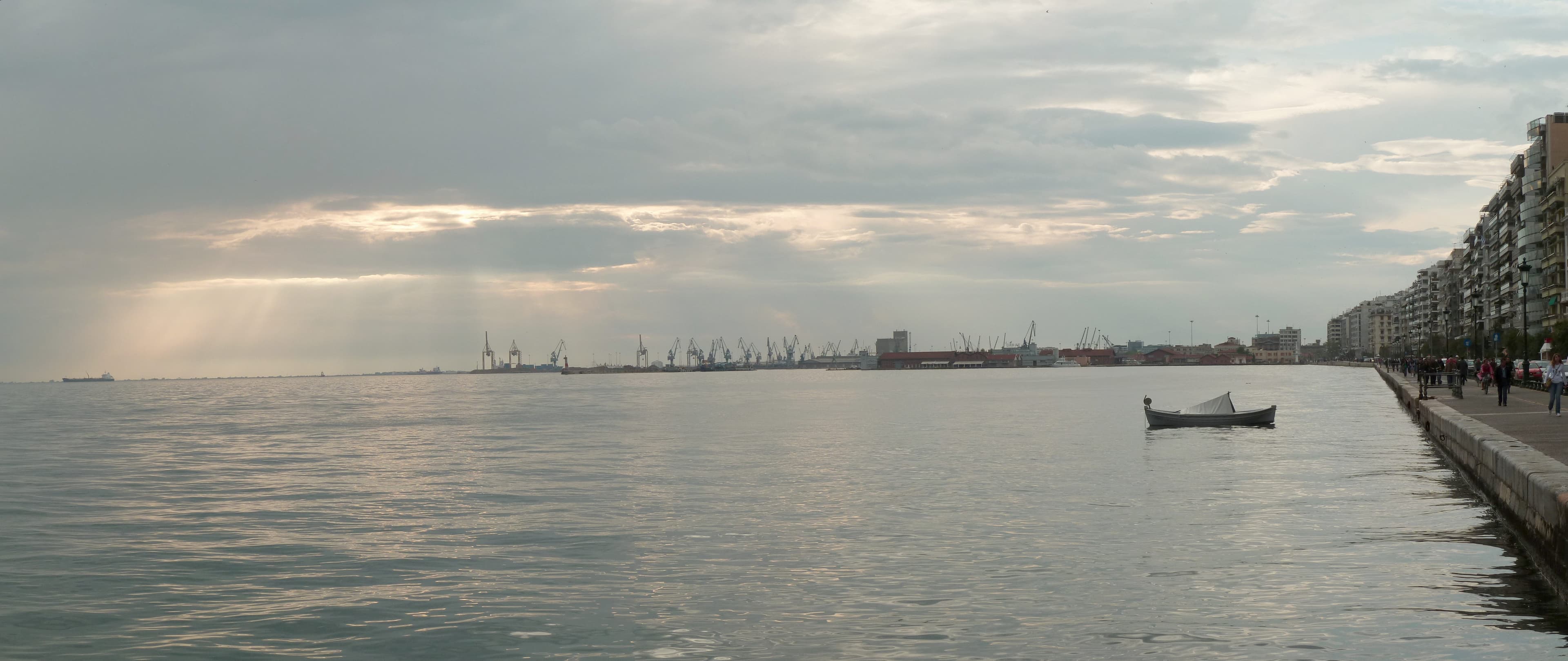 Thessaloniki panorama in Thessaloniki, Greece