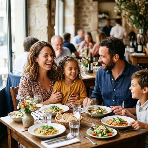 Family Restaurant illustration for La Condesa Cocina Argentina - Devoto