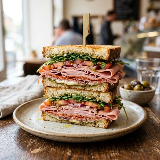 Sandwich Shop illustration for Mean Sandwich